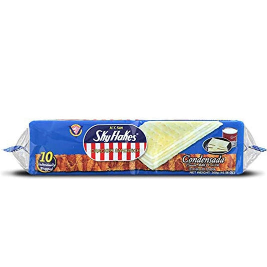 M.Y, San Sky Flakes Cracker Sandwich Condensada (Sweet Milk) 10.58 oz